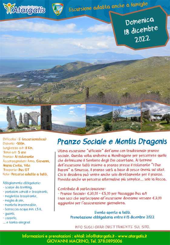 Montis Dragonis e Pranzo Sociale
