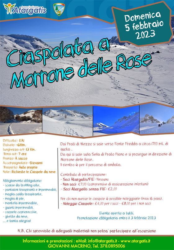 Ciaspolata a Morrore delle Rose