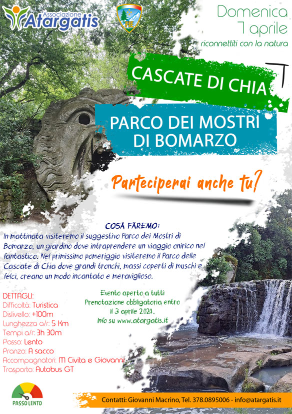 Bomarzo e Cascate di Chia