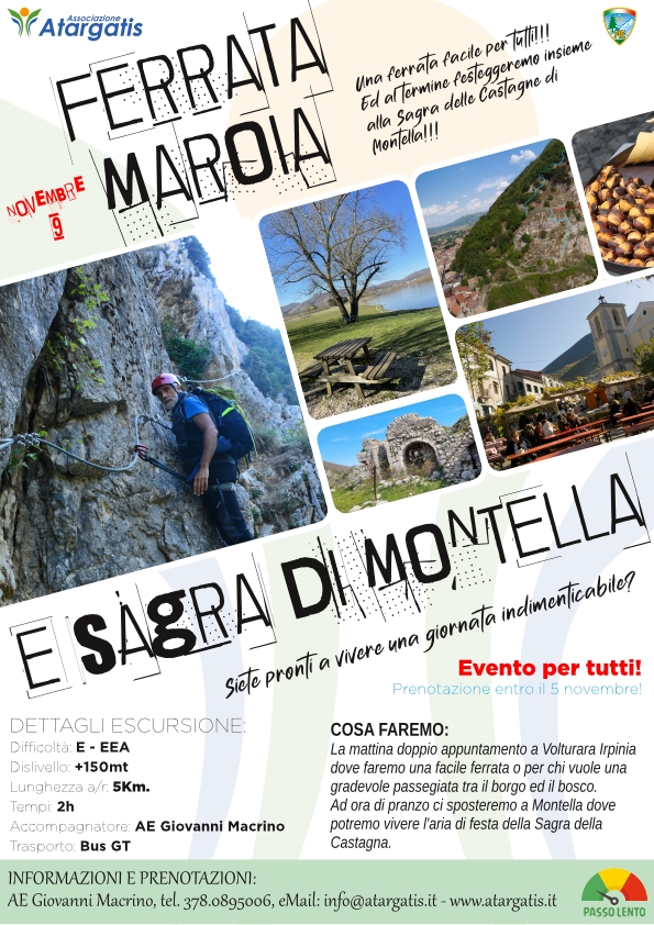 Ferrata Maroia e Sagra delle Castagne a Montella