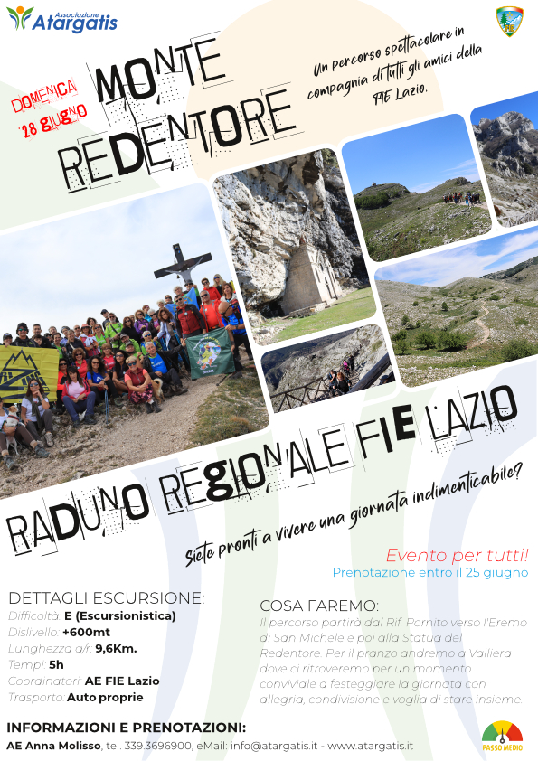 Raduno FIE Lazio - Monte Redentore