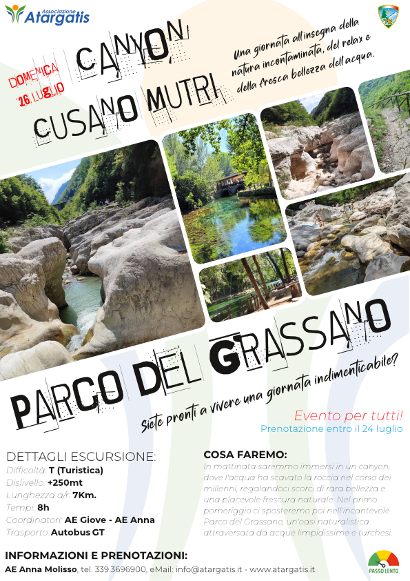 Parco del Grassano e Canyon a Cusano Mutri